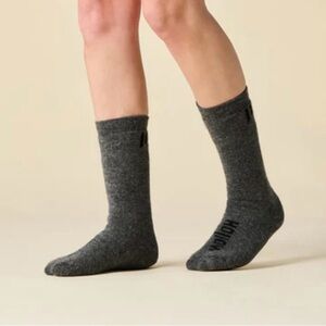 Hollow Boot Performance Alpaca Socks Grey  Size 10.5-13 NWT
